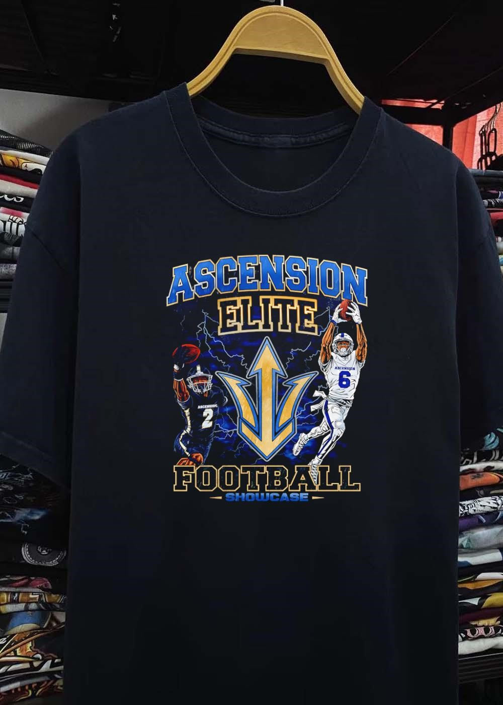 Showcase ‘ Two Football Players Catching Balls ‘ Ascension Elite Football Shirt