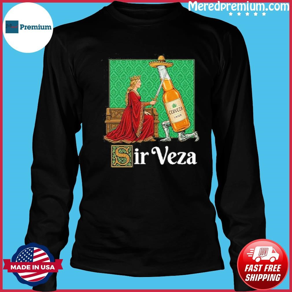 Sir Veza Cerueza Beer Mexican Sombrero T-Shirt