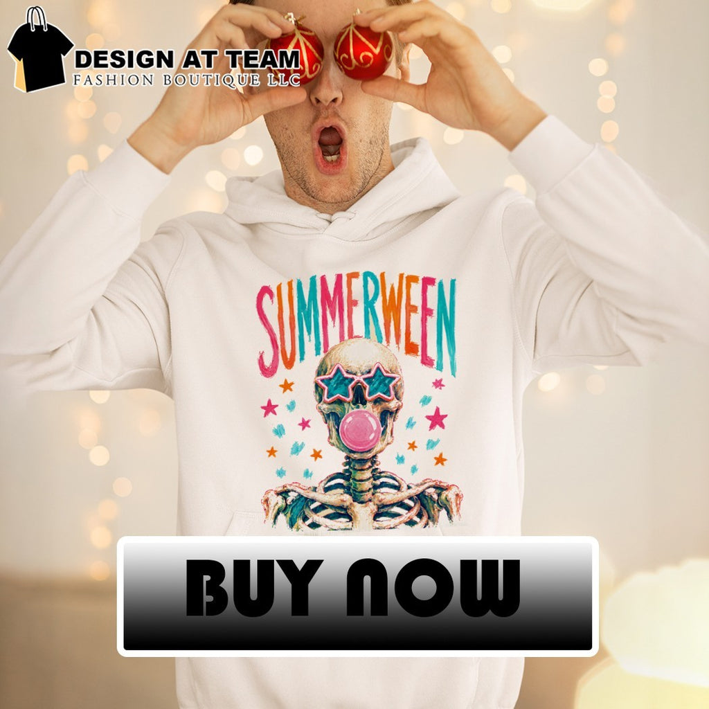 Skeleton blowing gum bubbles Summerween Skeleton Skull Bubblegum Spooky Cute Summer 2026 shirt