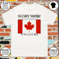 Slushy Noobz Canada Facts The Beauty of the North Canada flag shirt