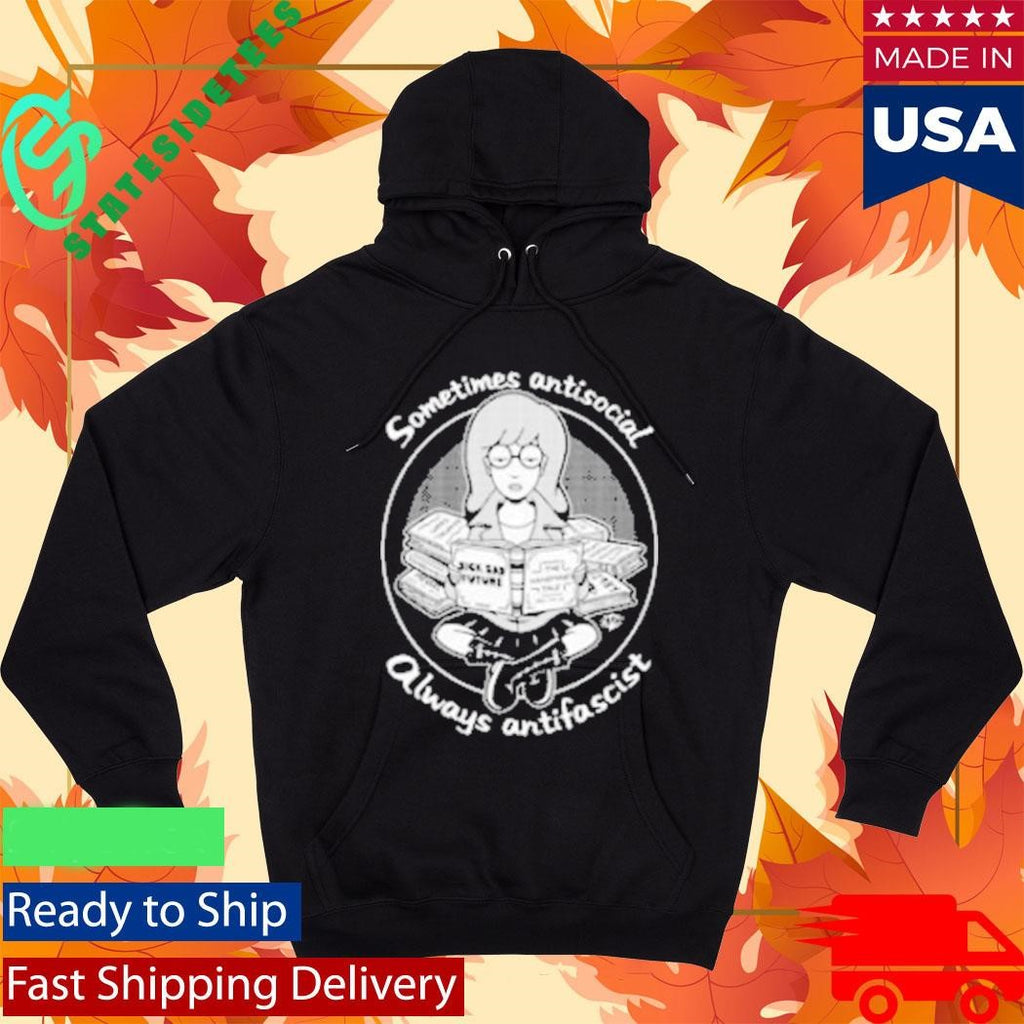 Sometimes Antisocial Always Antifascist Clay Graham Shirt