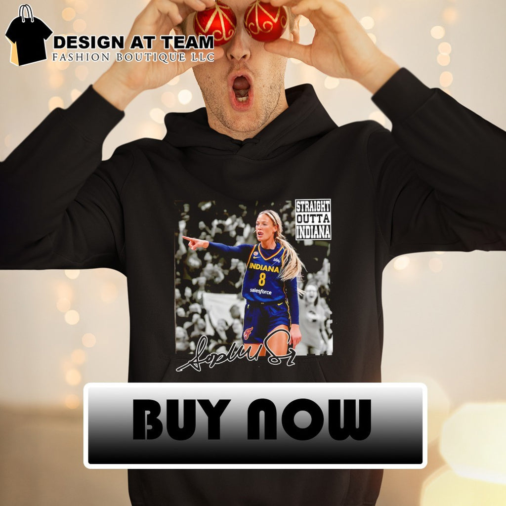 Sophie Cunningham Indiana Fever Basketball Straight Outta Indiana signature shirt