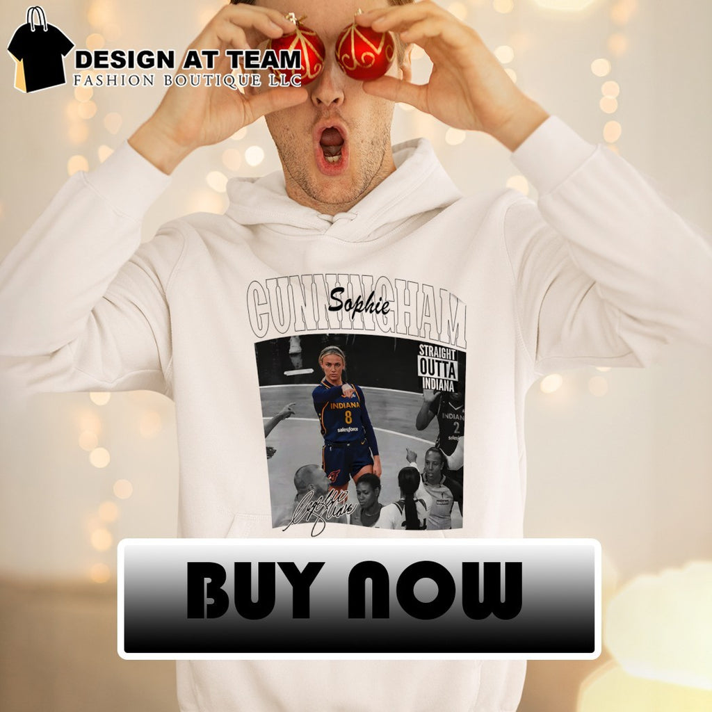 Sophie Cunningham Straight Outta Indiana Fever Basketball WNBA signature shirt