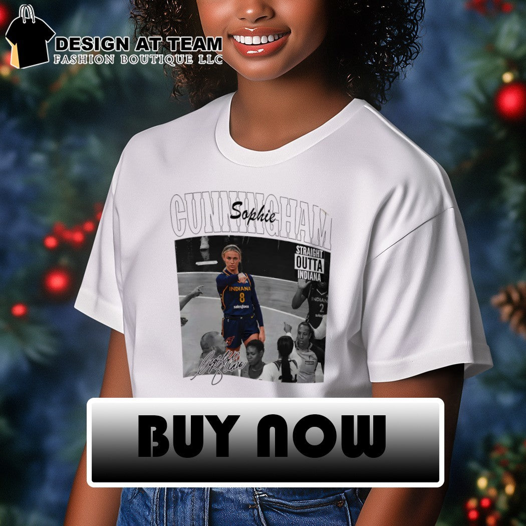 Sophie Cunningham Straight Outta Indiana Fever Basketball WNBA signature shirt