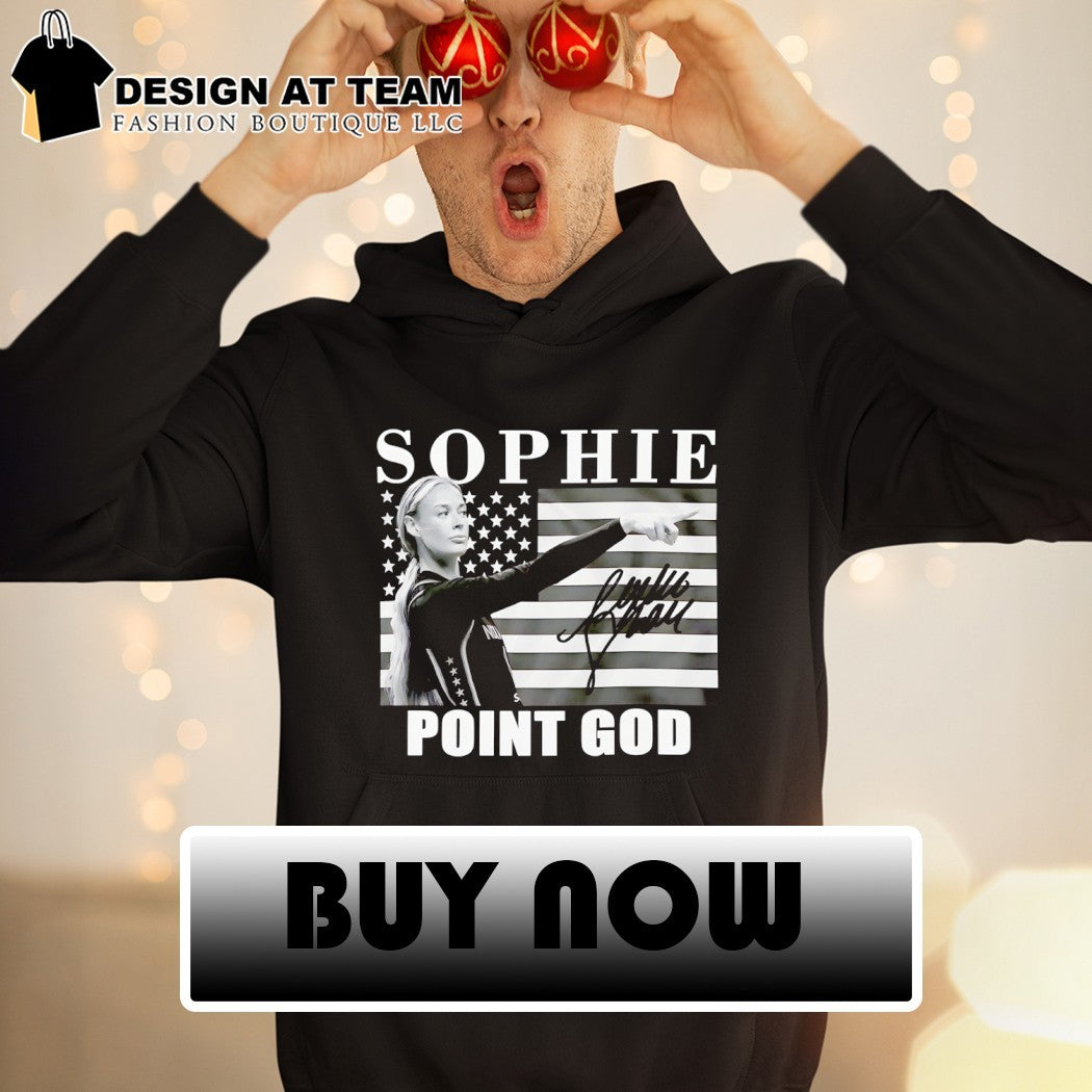 Sophie Cunningham point God Indiana Fever American flag black and white signature shirt