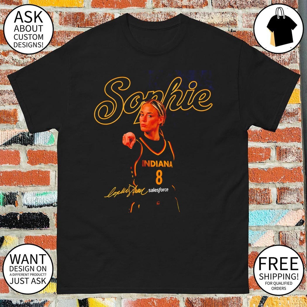 Sophie Cunningham pointing Indiana Fever WNBA Basketball signature shirt