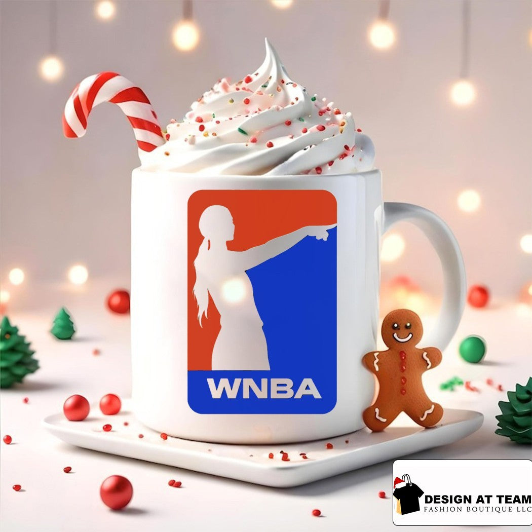 Sophie Cunningham pointing WNBA Parody logo viral moment shirt