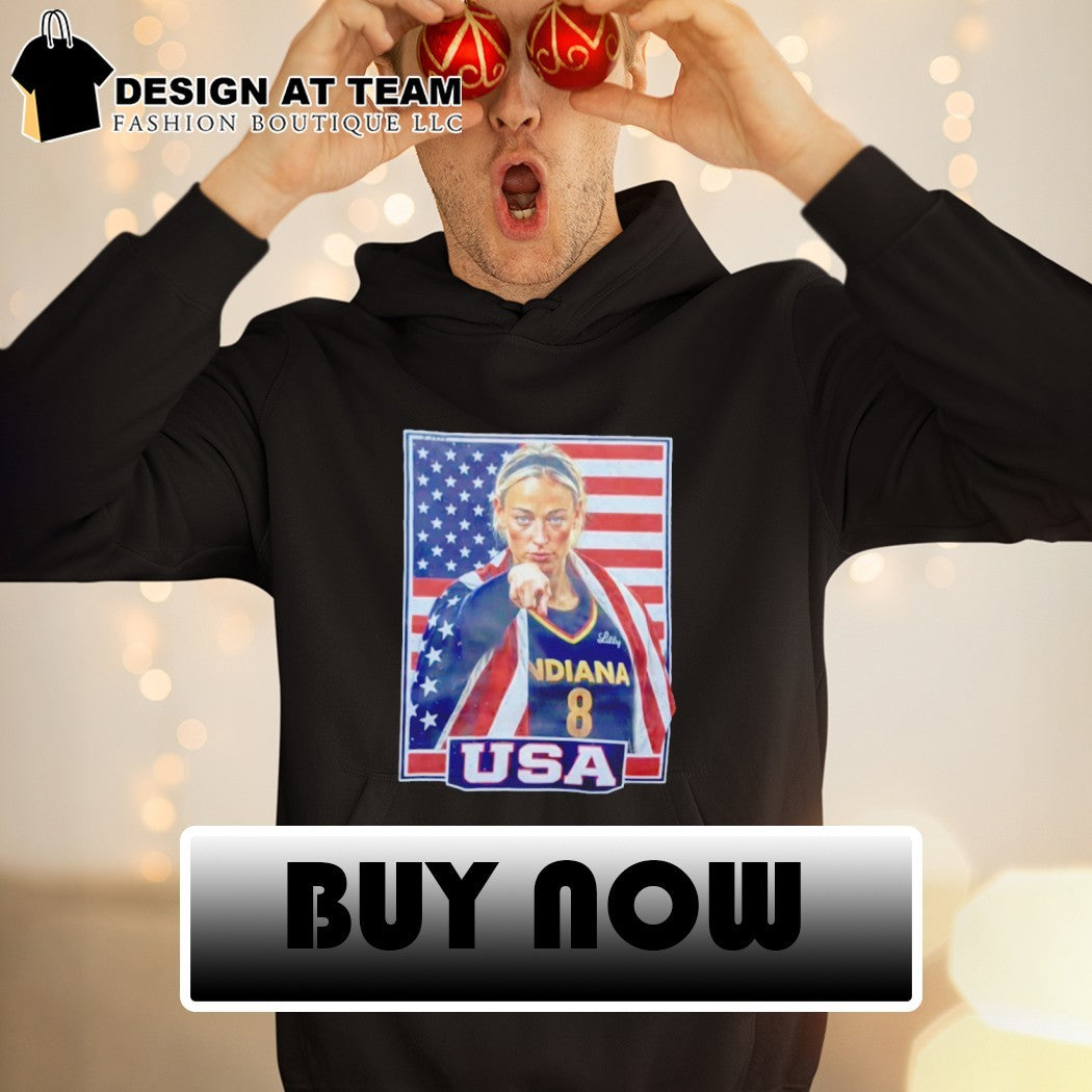 Sophie Cunningham silent finger pointing standoff USA Basketball shirt