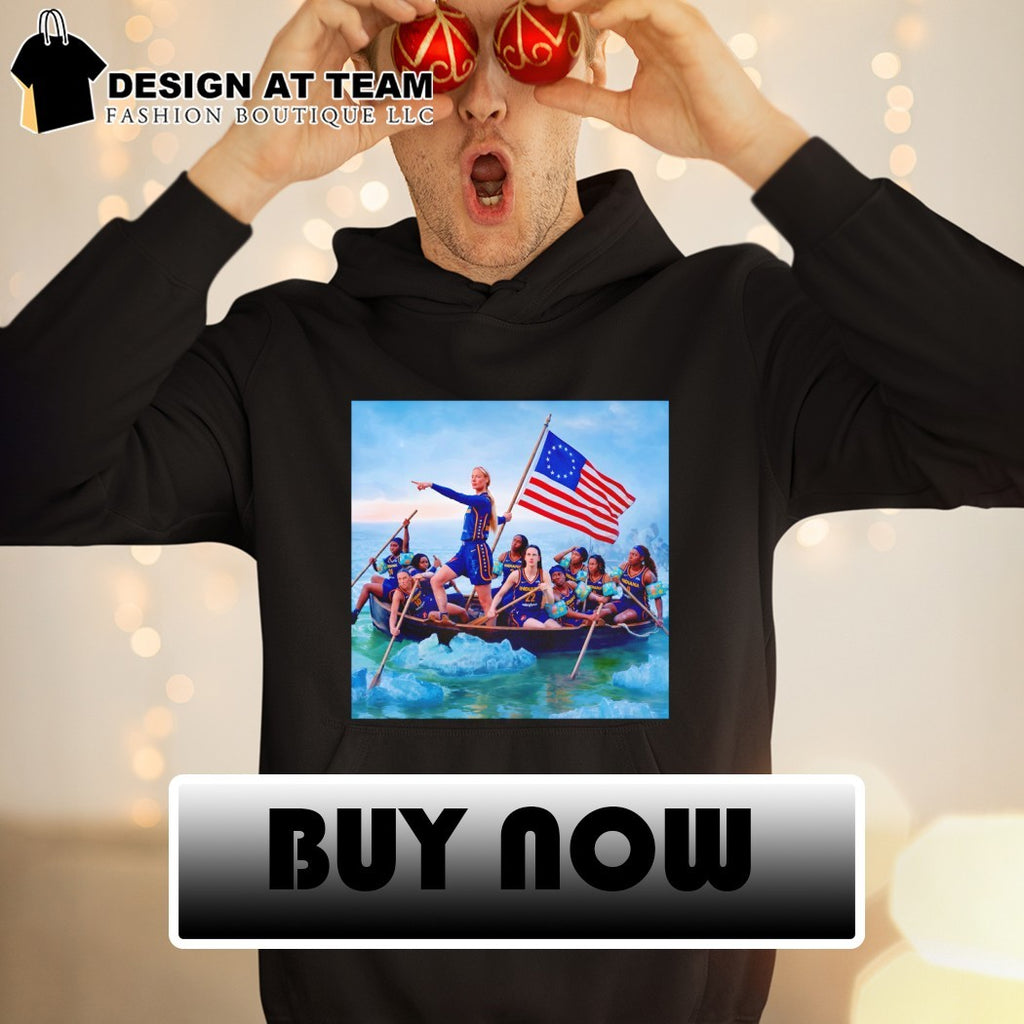 Sophie Cunningham x George Washington Washington Crossing the Delaware Indiana Fever Basketball parody shirt