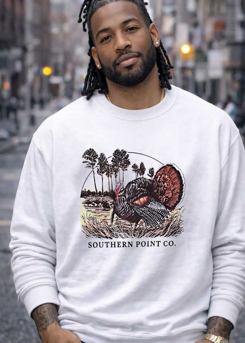 Southern Point Co. Turkey Strutting in the Field T-Shirt