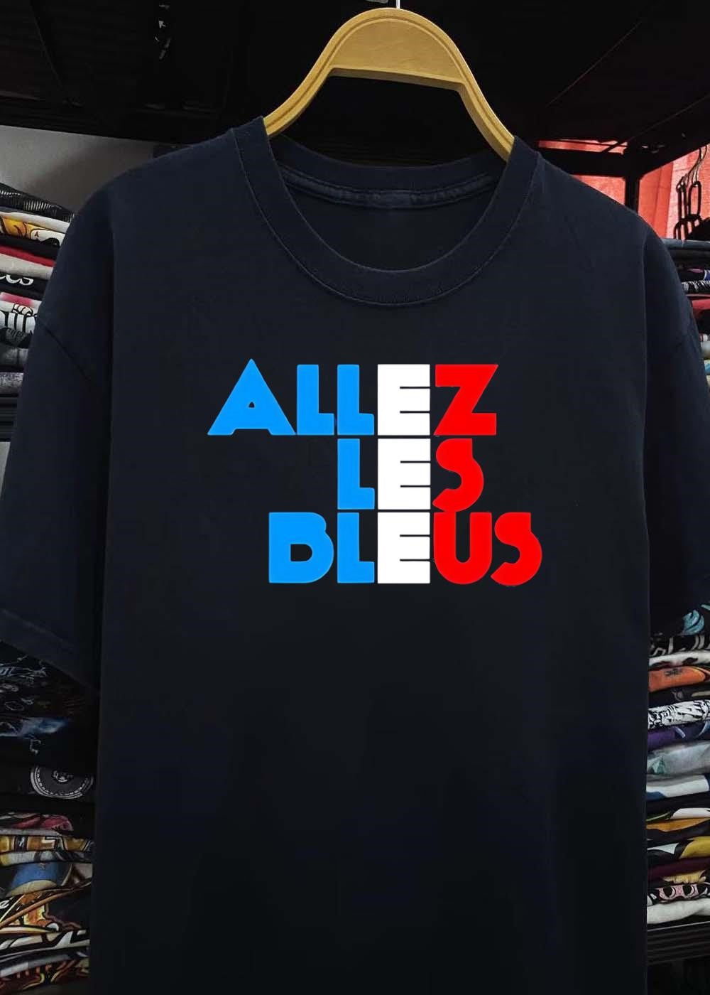 Sport Fan Apparel ‘ Support Team France ‘ Allez Les Bleus ‘ France ‘ T-Shirt