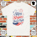 Stars and Stripes and Human Rights Liberal 4th of July shirt