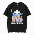 Statue Of Liberty Eagle And North Carolina Tar Heels Players One Nation Under God Tshirts