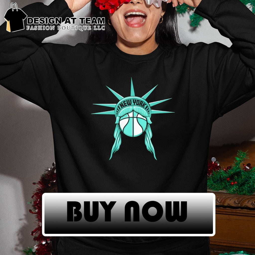 Statue of Liberty New York Liberty Basketball NBA 2026 parody logo shirt