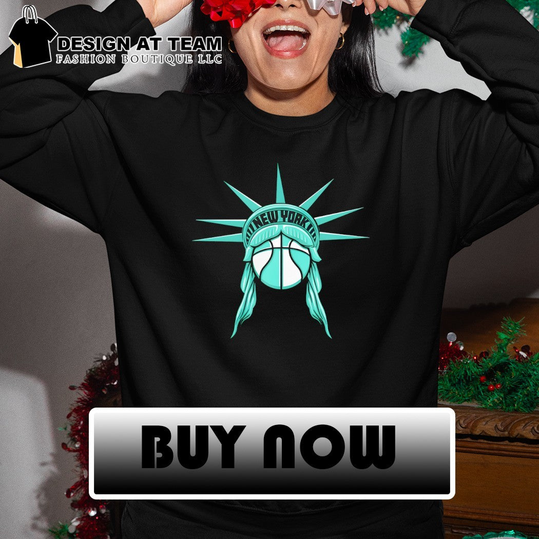 Statue of Liberty New York Liberty Basketball NBA 2026 parody logo shirt