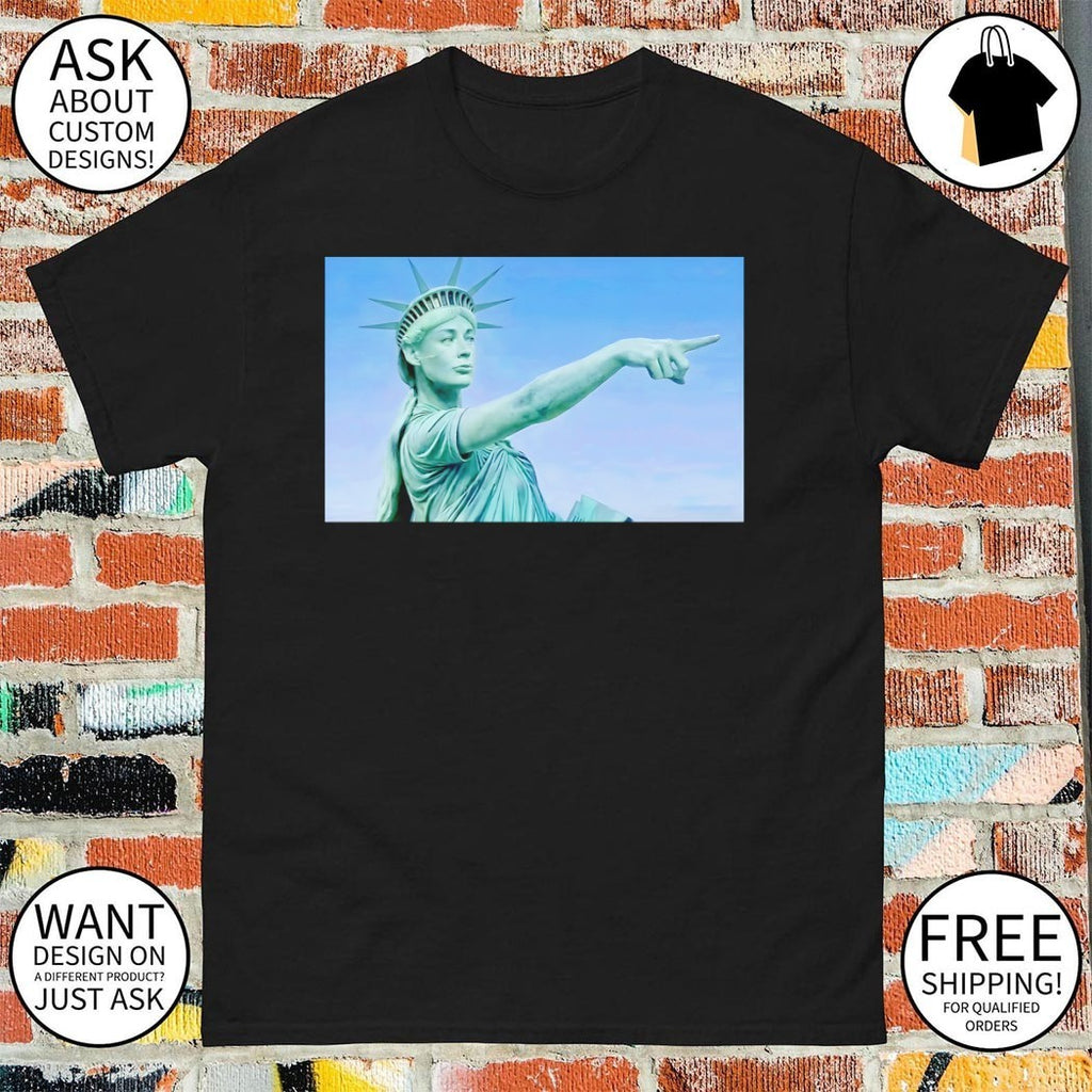 Statue of Liberty Sophie Cunningham Indiana Fever pointing forward shirt