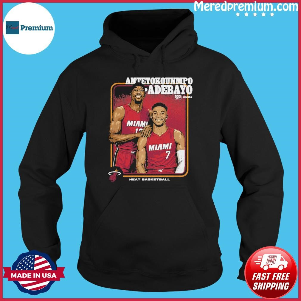 Step Brothers Giannis Antetokounmpo & Bam Adebayo Miami Heat Shirt