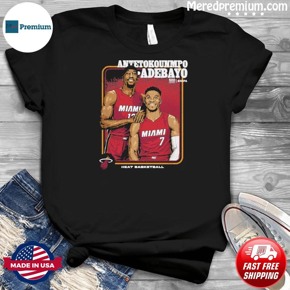 Step Brothers Giannis Antetokounmpo & Bam Adebayo Miami Heat Shirt