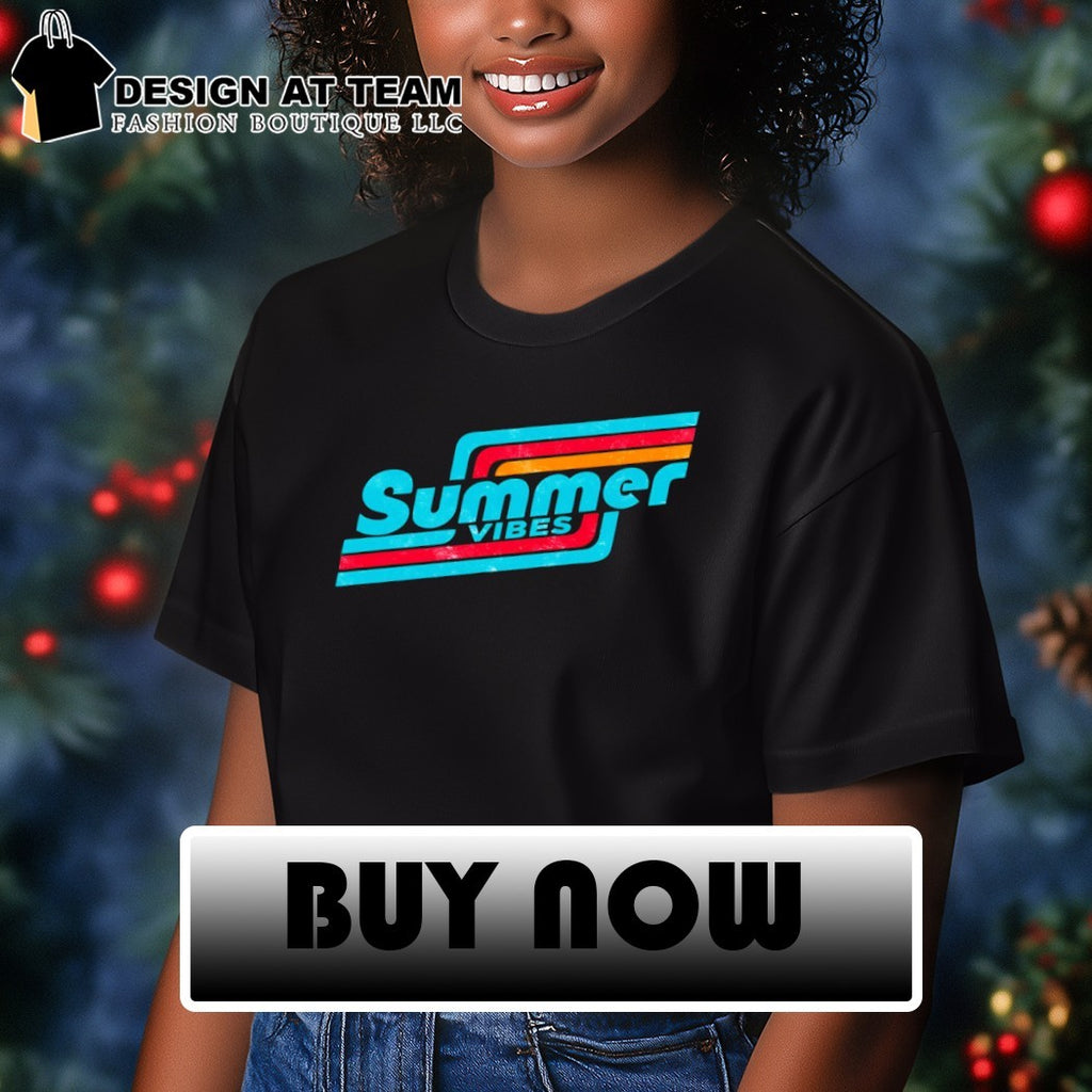 Summer Vibes Beach Typography Trendy Vacation 2026 shirt