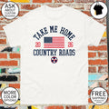Take Me Home Country Roads USA Soccer World Cup 2026 American flag shirt