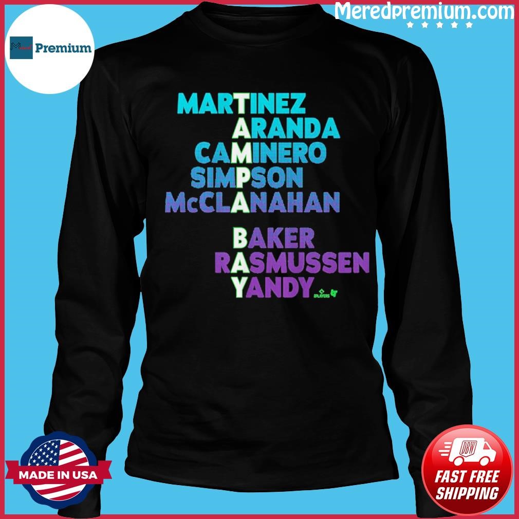 Tampa Bay Baseball Names 2026 Shirt