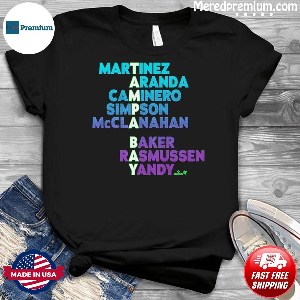 Tampa Bay Baseball Names 2026 Shirt