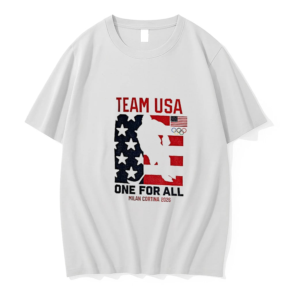 Team Usa One For All Milan Cortina 2026 Tshirts Sweater