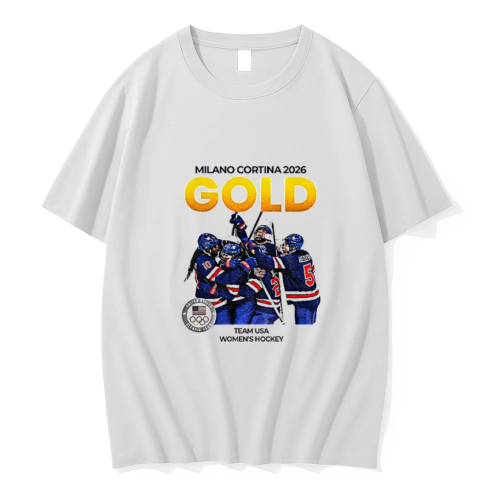 Team Usa Womens Hockey Gold Medal 2026 Tshirts Sweater
