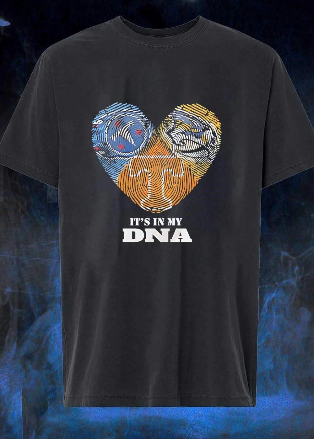 Tennessee Volunteers Heart Print It’s in My DNA shirt