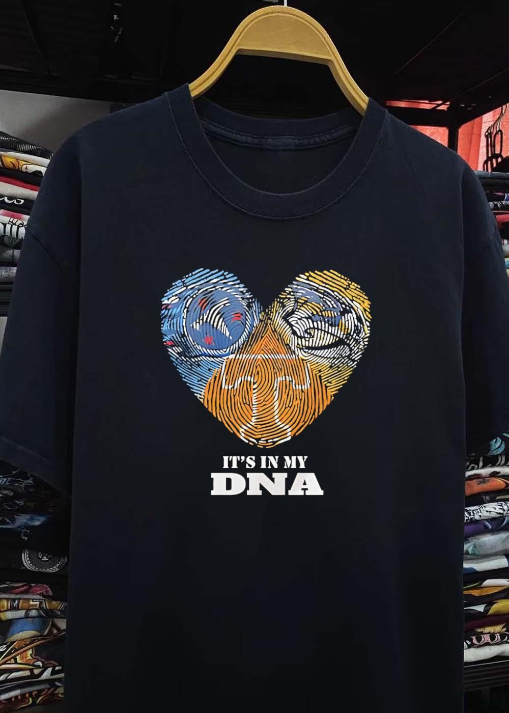 Tennessee Volunteers Heart Print It’s in My DNA shirt