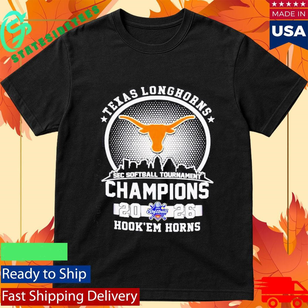 Texas Longhorns 2026 SEC Softball Tournament Champions City Skyline Shirt