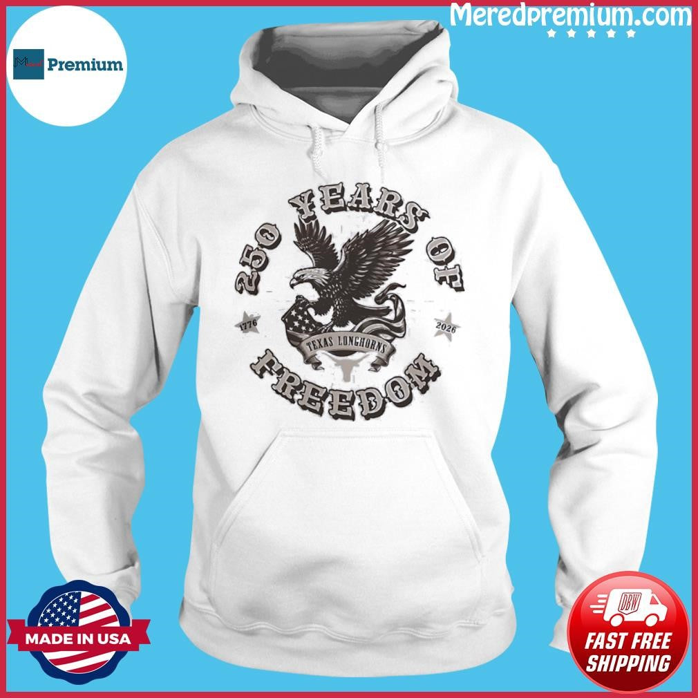 Texas Longhorns Americana 250 Years of Freedom 1776-2026 T-Shirt