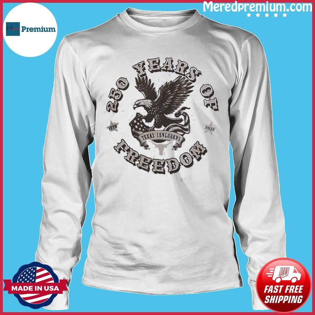 Texas Longhorns Americana 250 Years of Freedom 1776-2026 T-Shirt