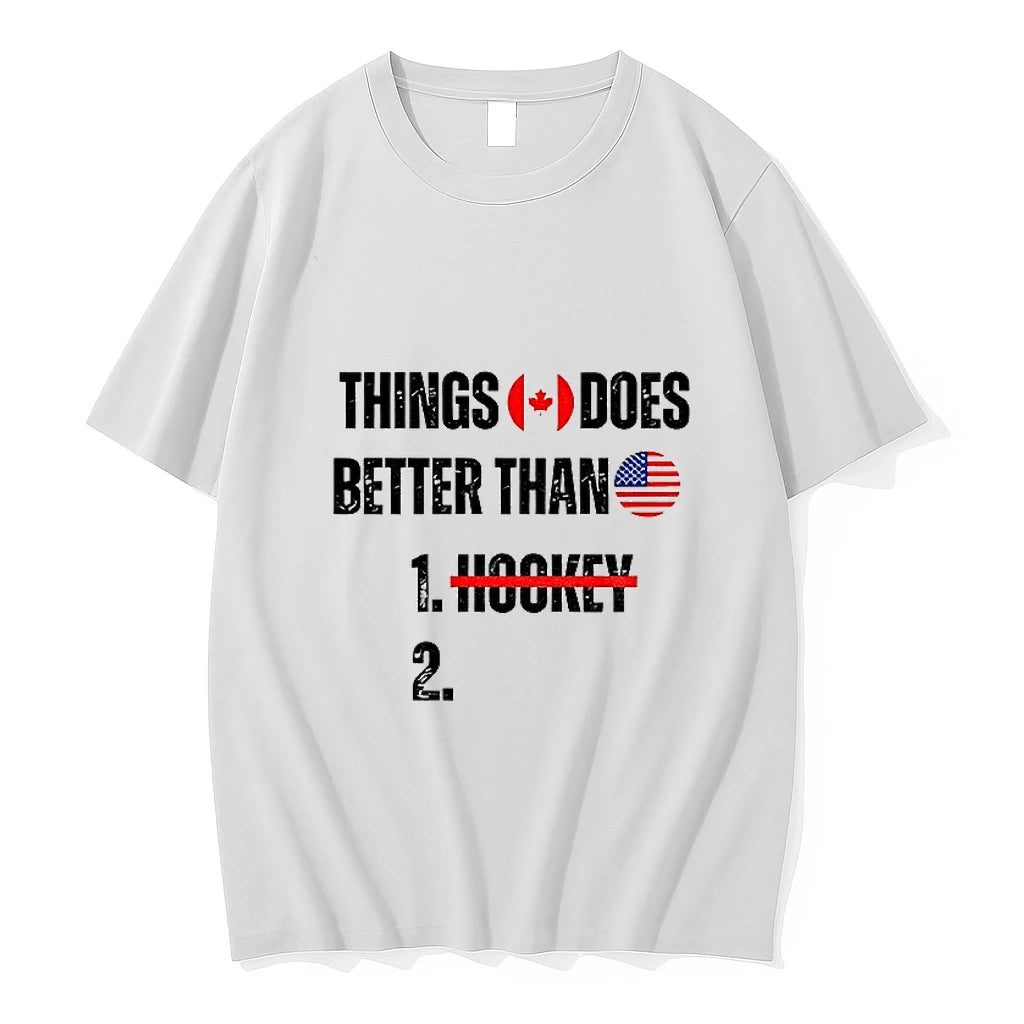 Things Canada Does Better Than America 1 Hockey 2 Funny Tshirts Sweater