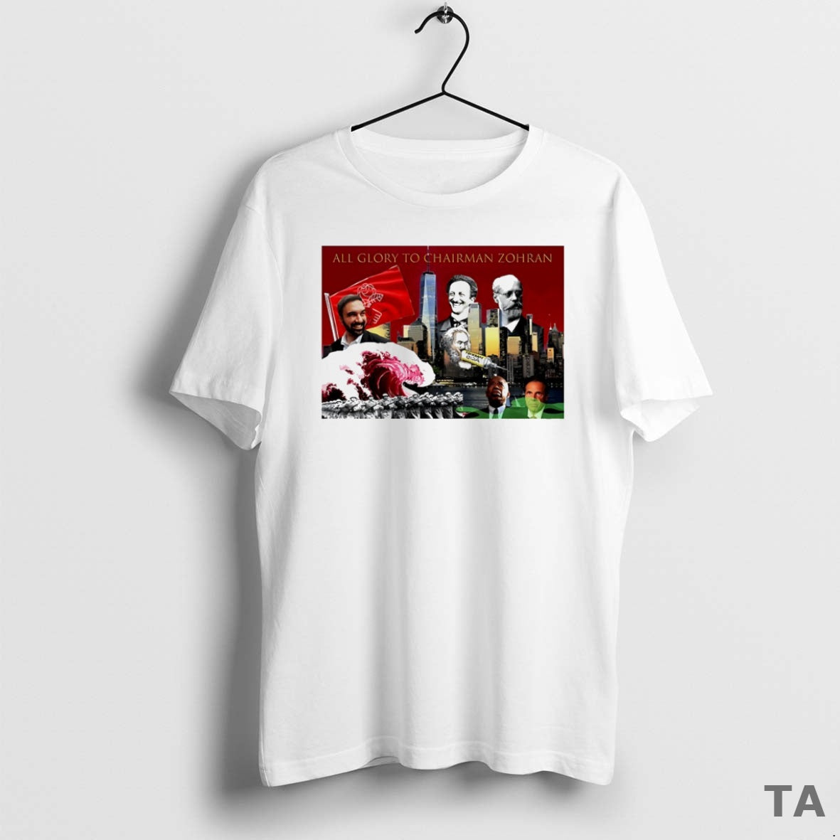 Top All Glory To Chairman Zohran Circle T Shirt Sweater