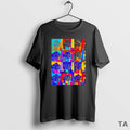 Top Brand New Craven Cottage Pop Art Black T Shirt Sweater
