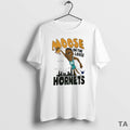 Top Charles Lee Wearing Moose On The Loose Charlotte Hornets Circle T Shirt Sweater