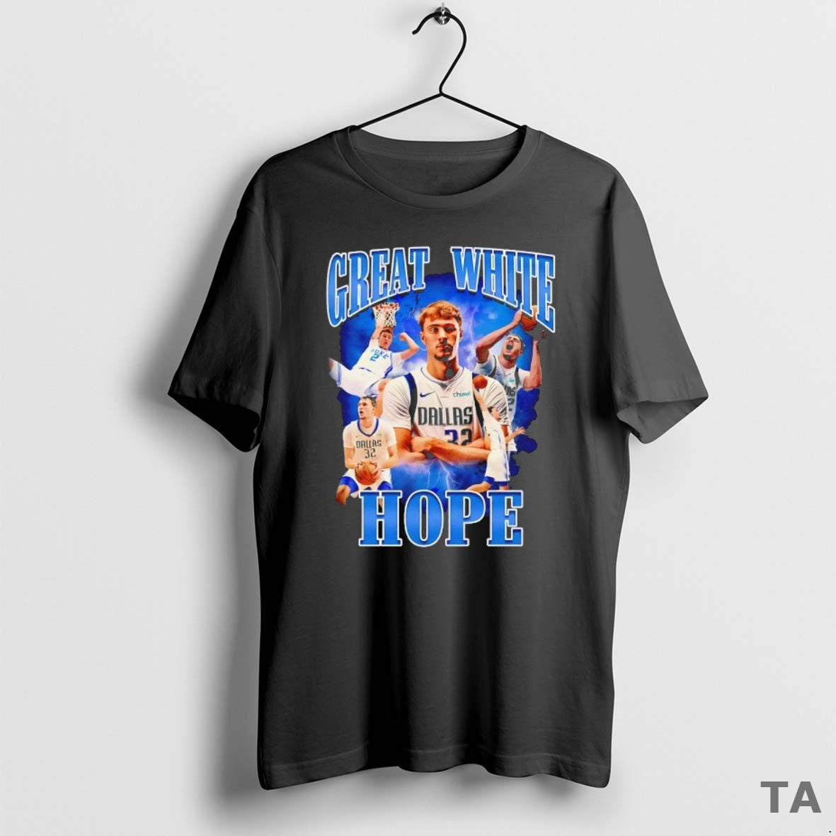 Top Cooper Flagg Dallas Mavericks Great White Hope T Shirt Sweater