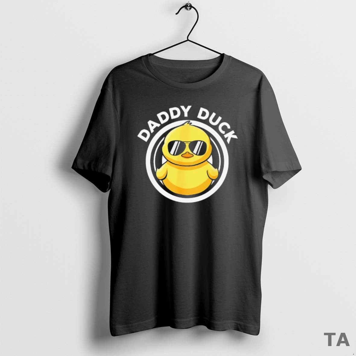 Top Daddy Duck Dad I Love Ducks Black T Shirt Sweater