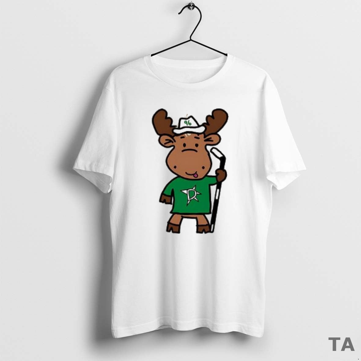 Top Dallas Stars Hockey Doodle Moose T Shirt Sweater
