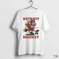 Top Detroit Red Wings Burnin Rubber Hockey Cartoon T Shirt Sweater
