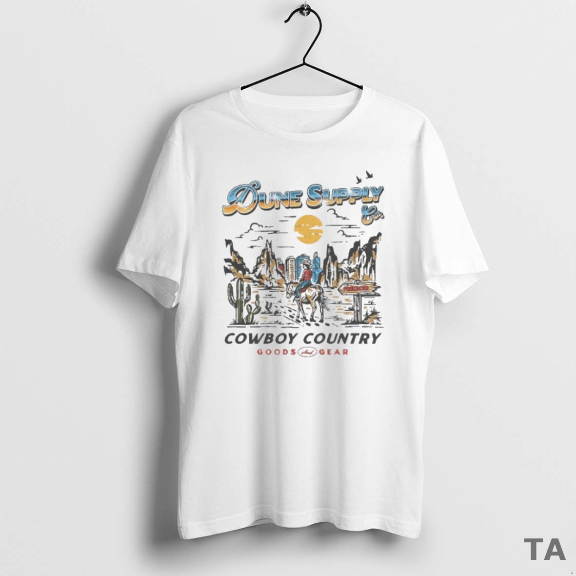 Top Dune Supply Co Cowboy Country Good And Gear T Shirt Sweater