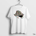 Top Dwight Yoakam Christmas Light Hat Circle T Shirt Sweater
