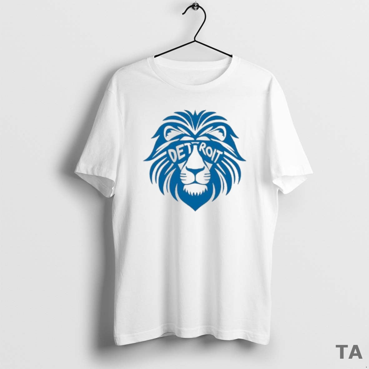 Top Football Lion Head Detroit T Shirt Sweater