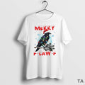 Top Happy Christmas Black Raven String Light T Shirt Sweater