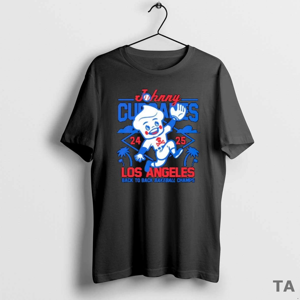 Top Johnny Cupcakes X Los Angeles Dodgers Back To Back Bakeball Champions 2025