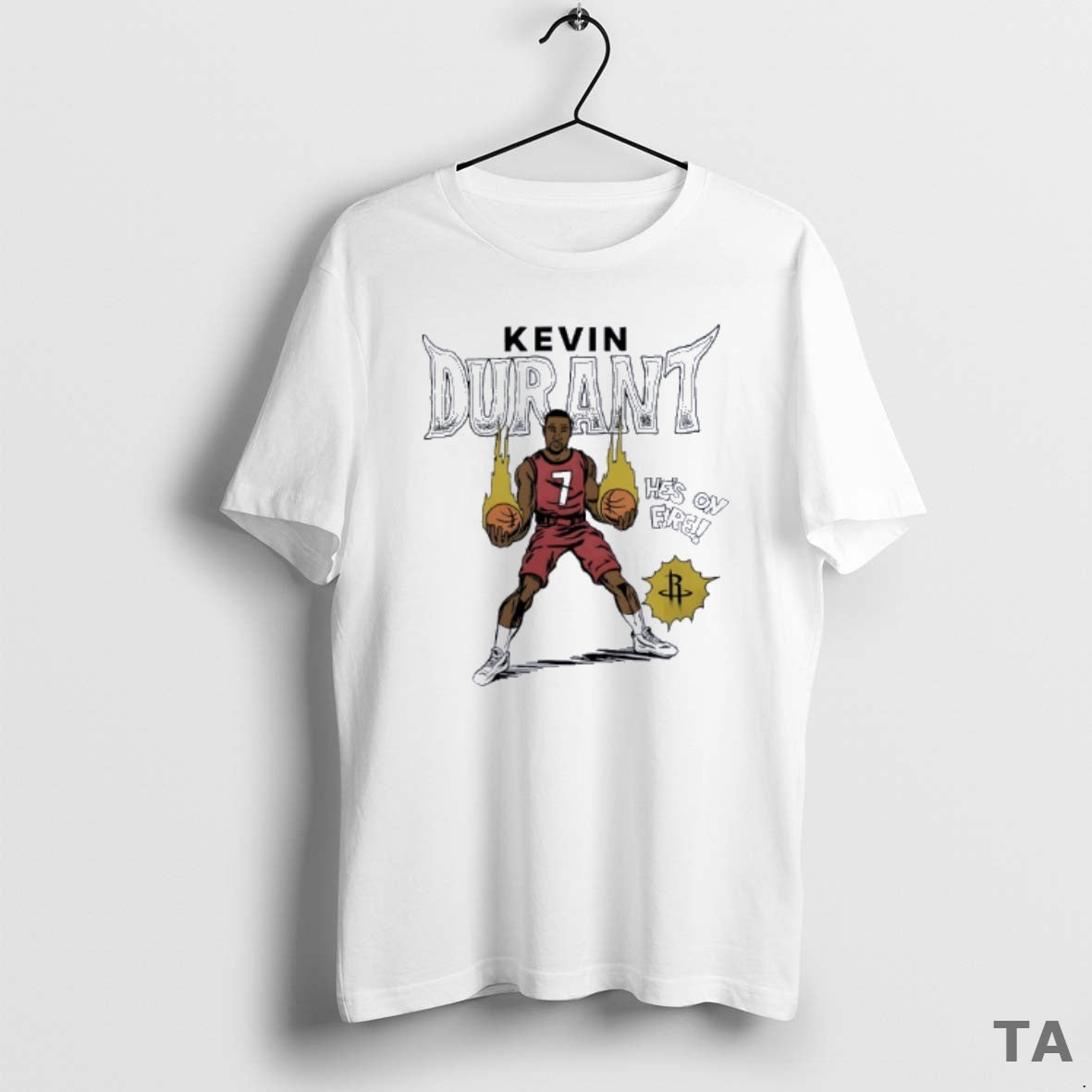 Top Kevin Durant Houston Cockets Basketball Comic T Shirt Sweater