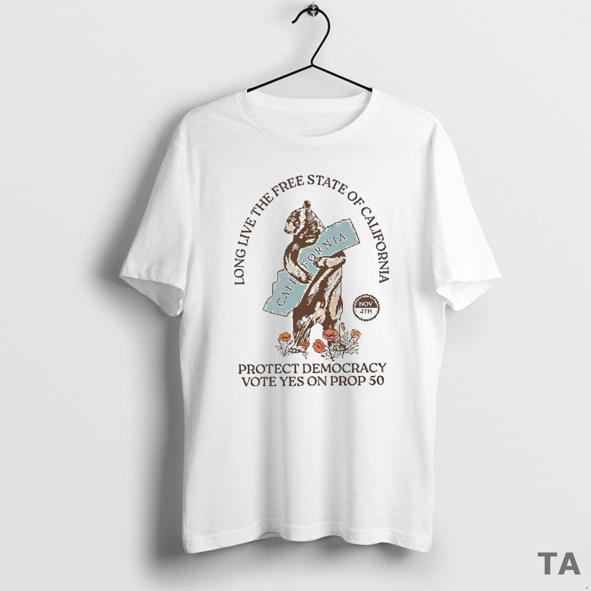 Top Long Live The Free State Of California T Shirt Sweater
