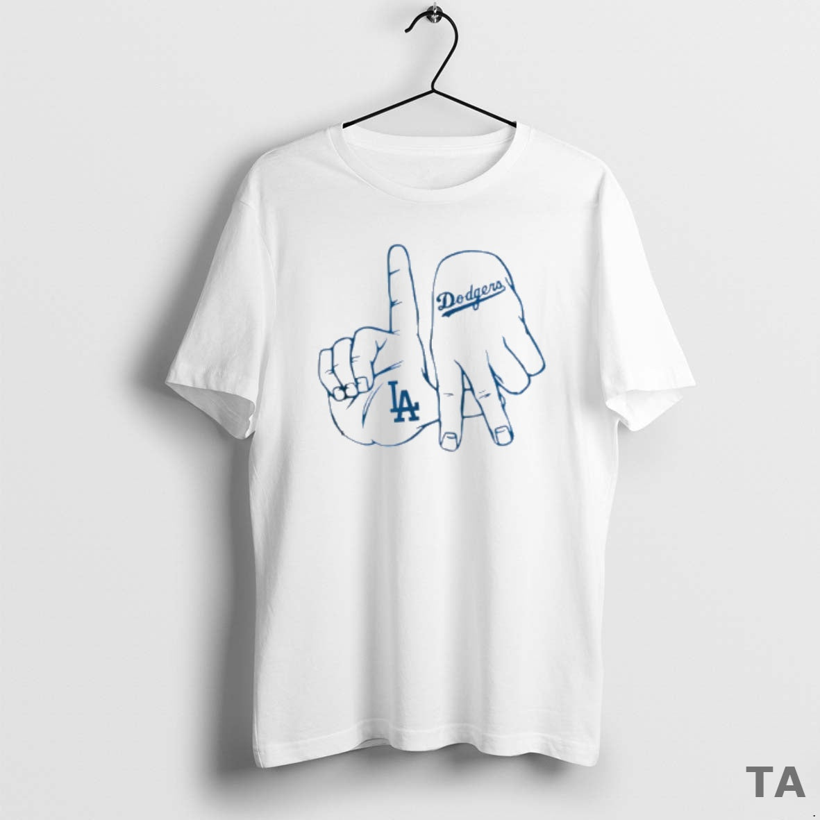 Top Los Angeles Dodgers Baseball Hand 2025 T Shirt Sweater
