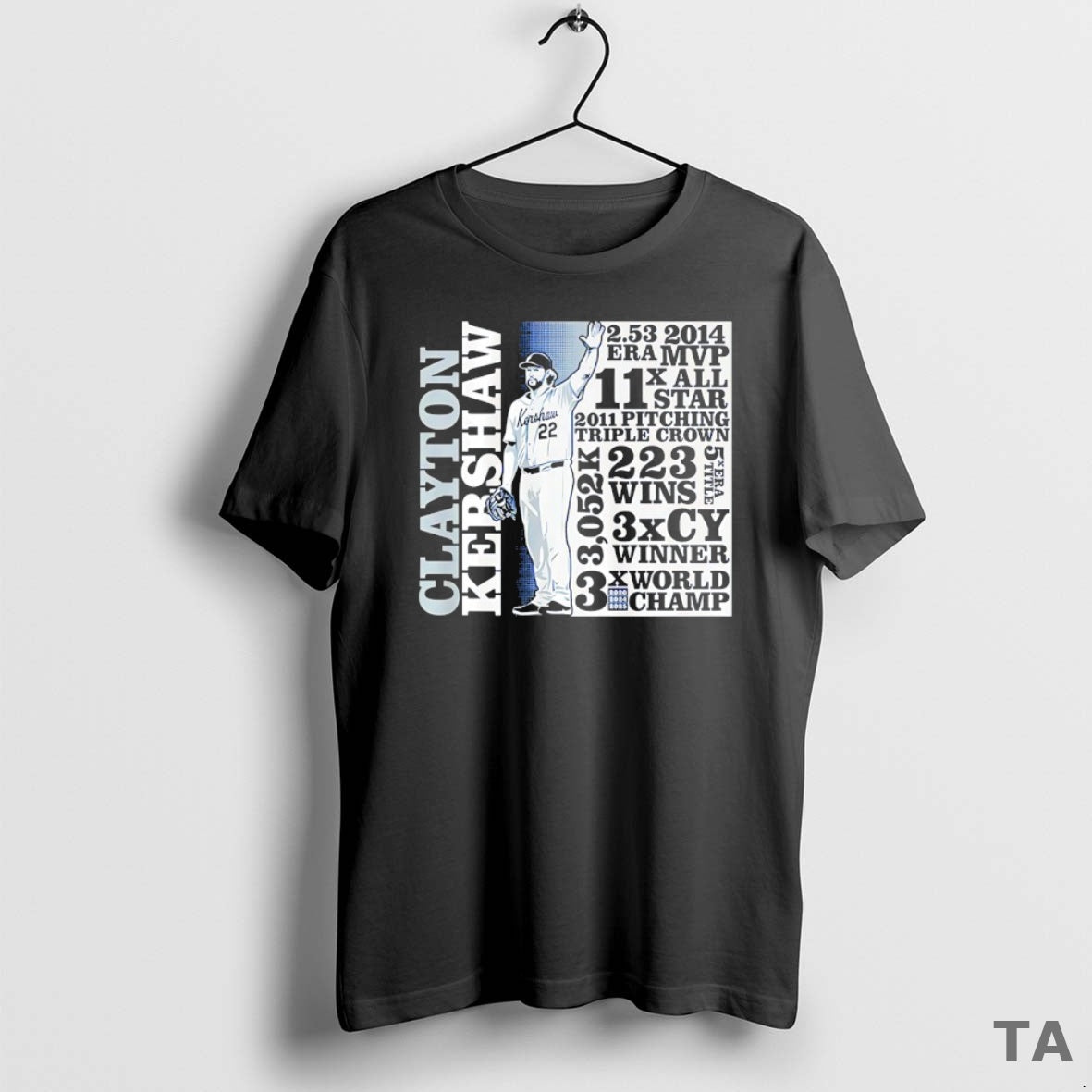 Top Los Angeles Dodgers Clayton Kershaw Goat List T Shirt Sweater